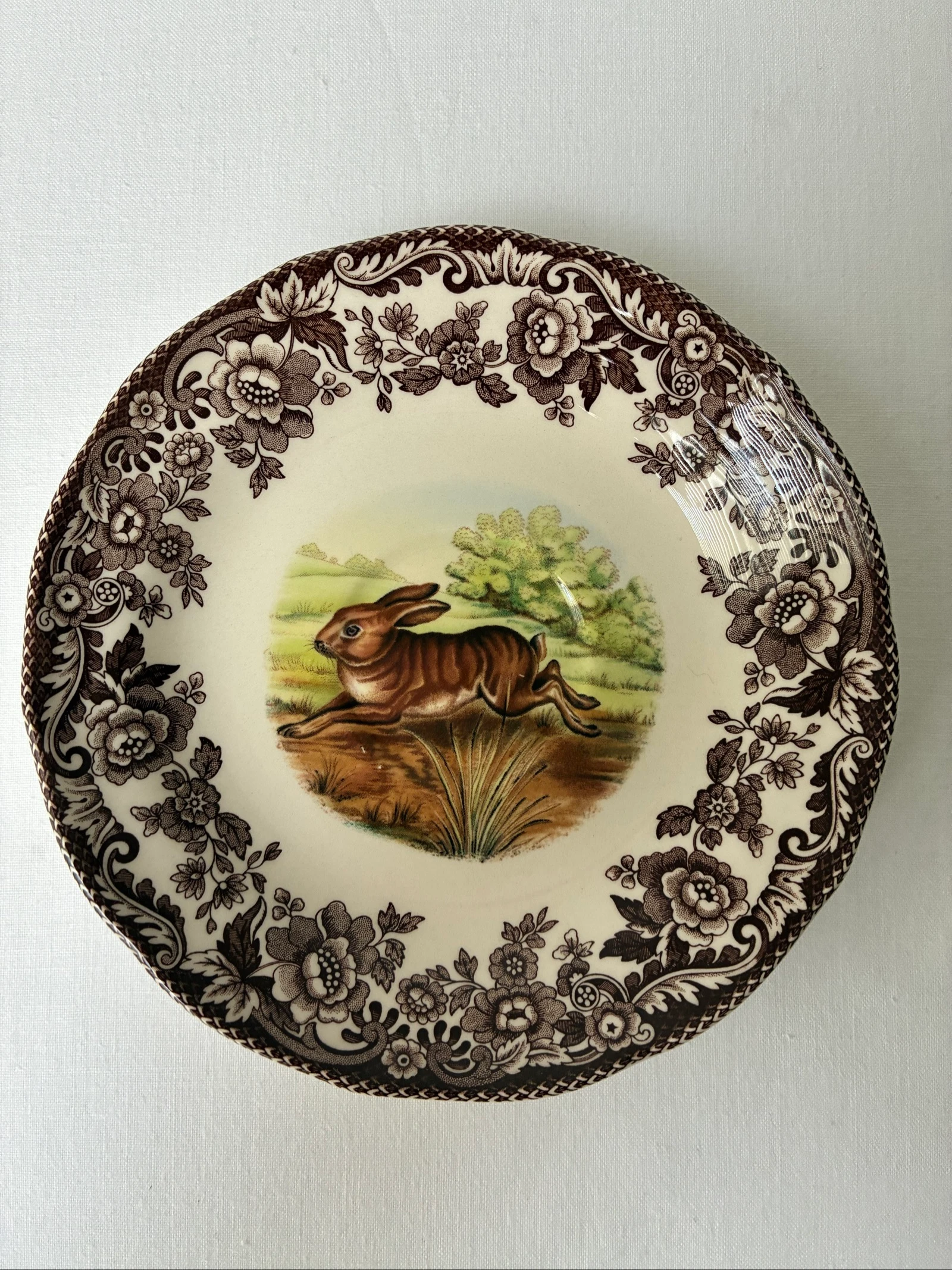 Vintage Spode Woodland 2 schoteltjes haas  – photo 4